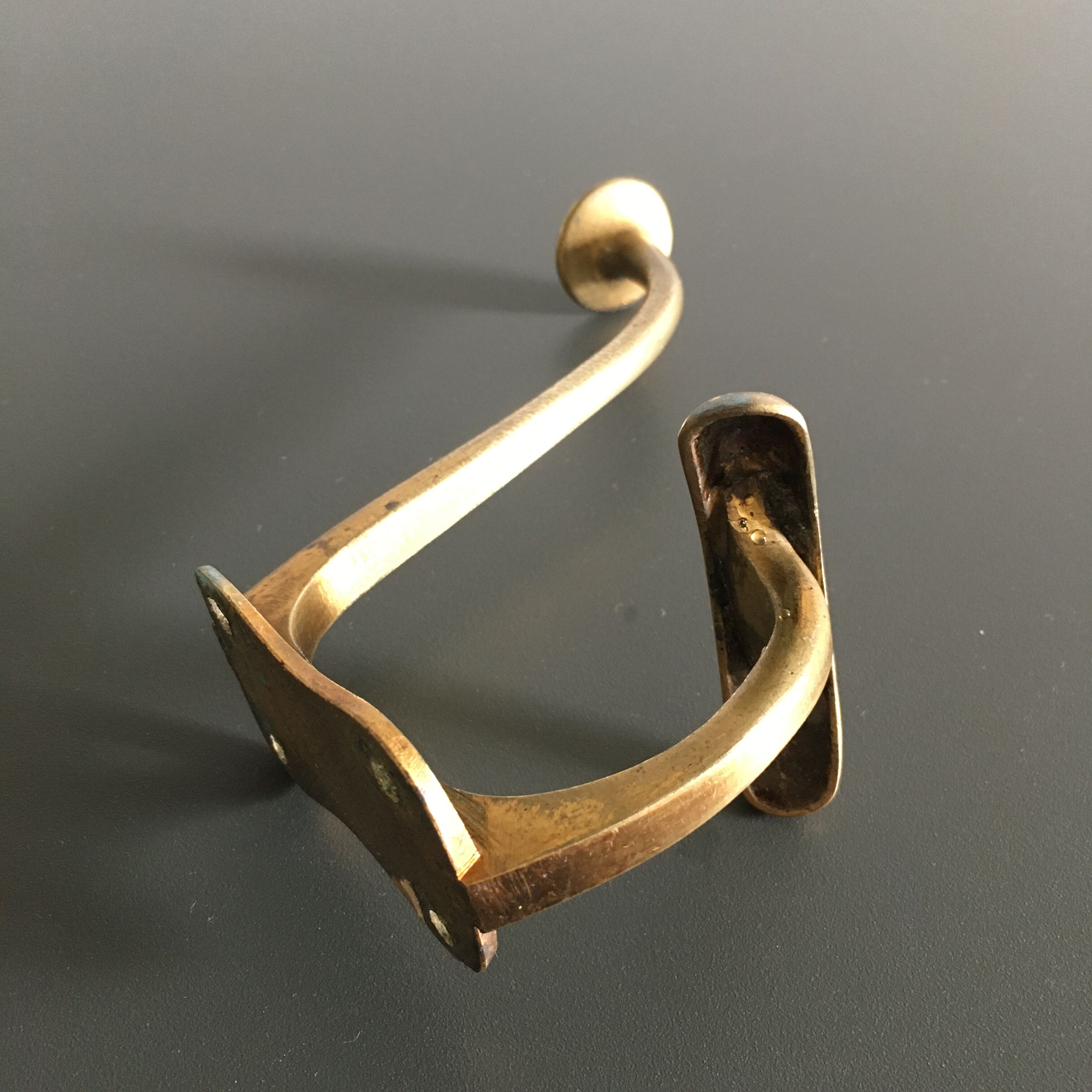 Retro brass patère