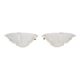 Pair of Ezan style glass wall lights from the 30s and 40s