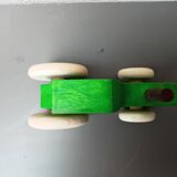 Small wooden tractor