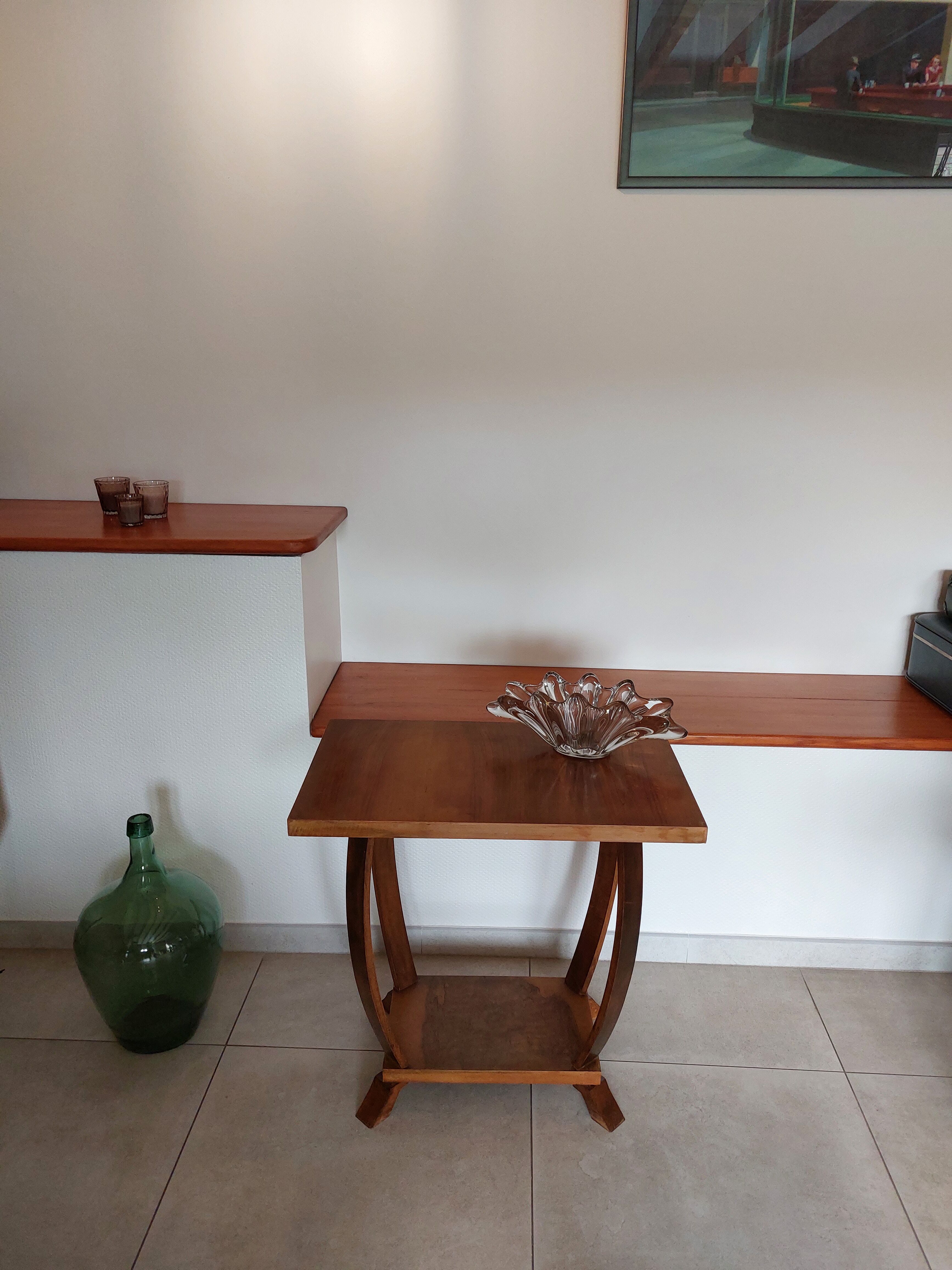 Rectangular Art Deco pedestal table