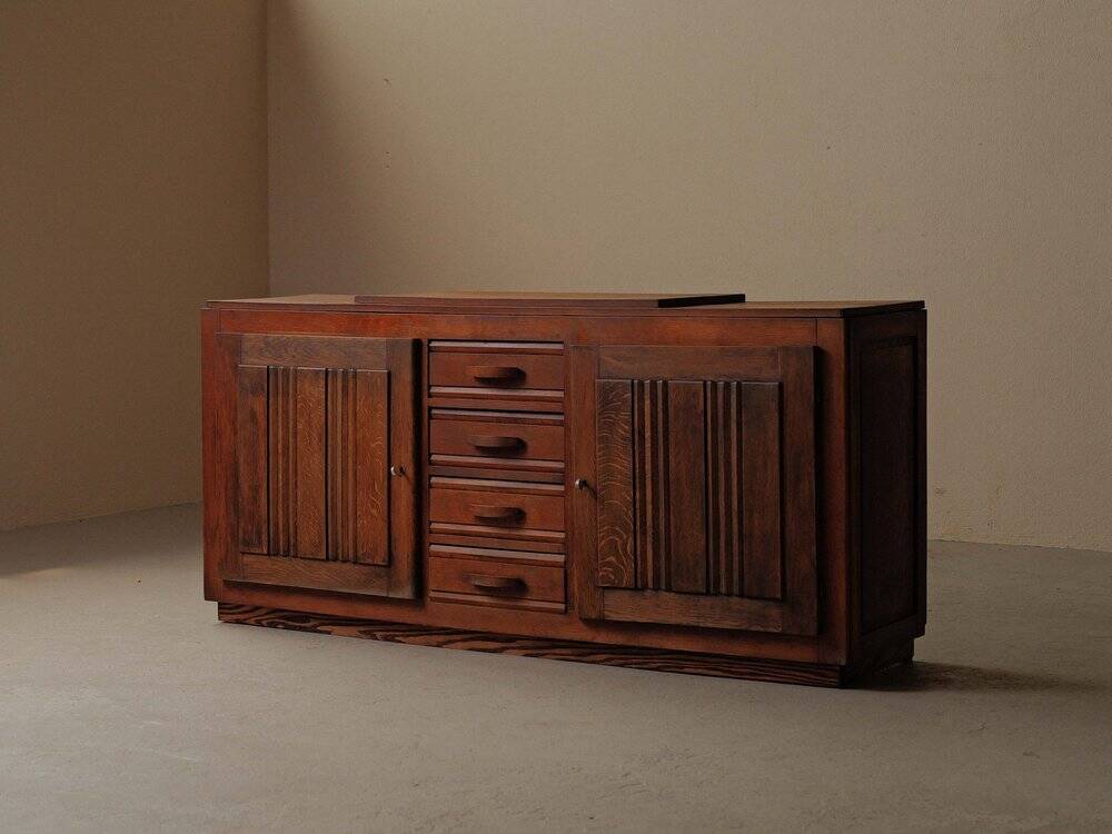 Art Deco oak sideboard, France, circa 1940