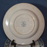 Set 4 Plates - Creil - Montereau Labrador service Warsaw