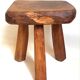 Brutalist tripod stool from the 1960s.