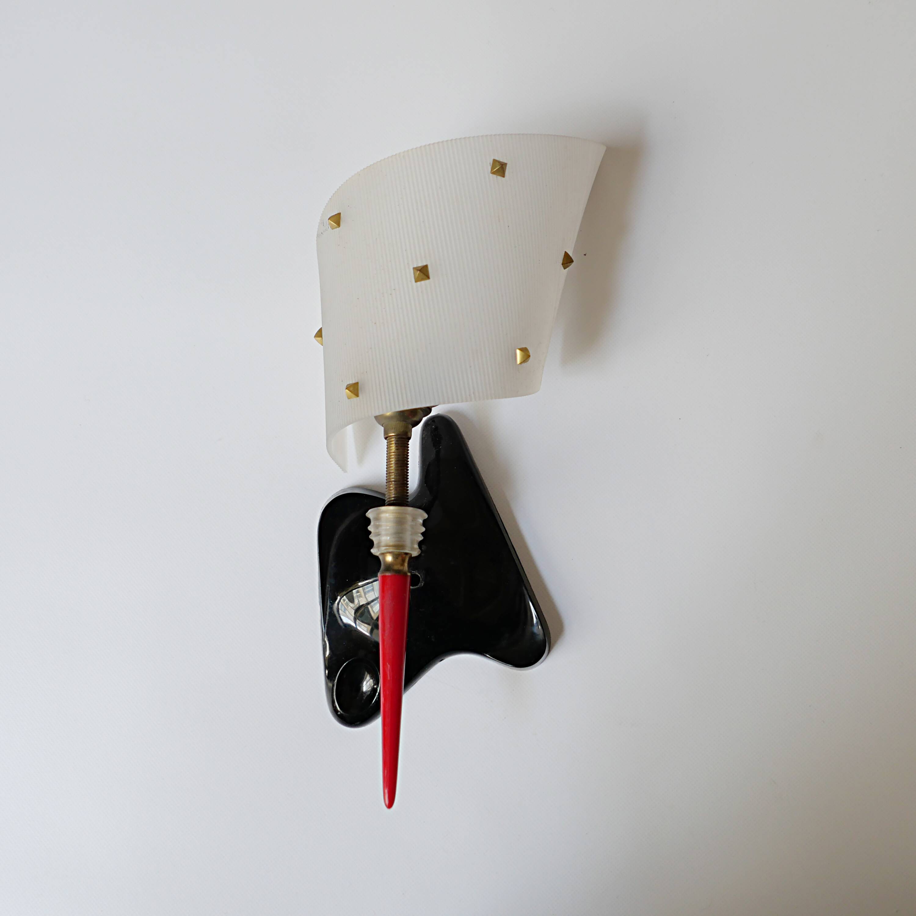 vintage plastic wall lamp design 1950s 1970s 1950s