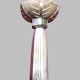 Important Art Deco chandelier in gilded bronze