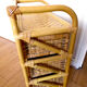Commode rotin blond 3 tiroirs