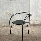 Set of 4 silver moon armchairs by Pascal Mourgue for Fermob