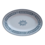 Iron Earth Oval Dish. Saint-Amand and Hamage