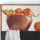 Painting, oil painting: Still life with fruit, 70s