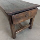 18th century solid oak farm table