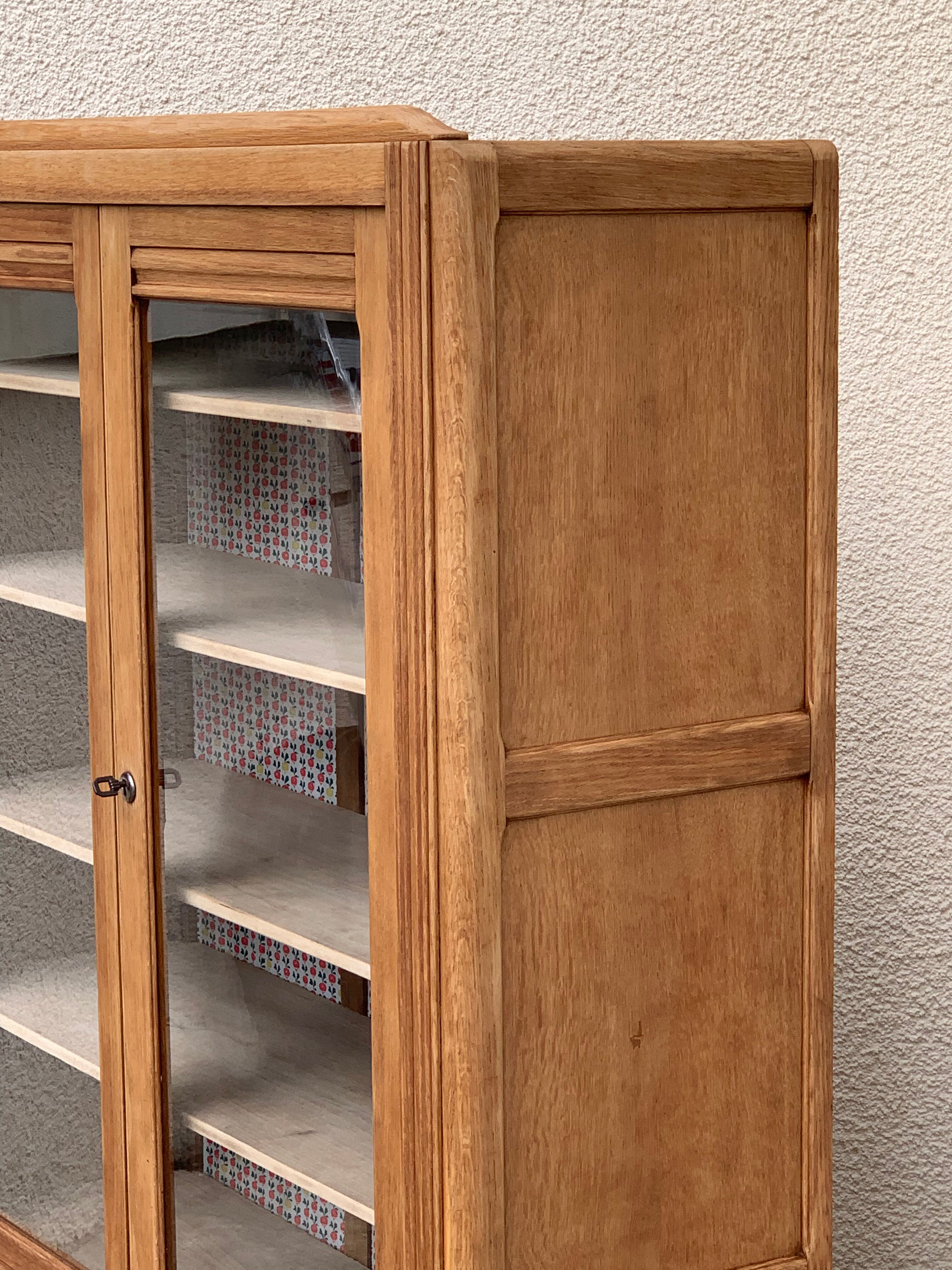 Parisian glazed wardrobe 1930 raw wood