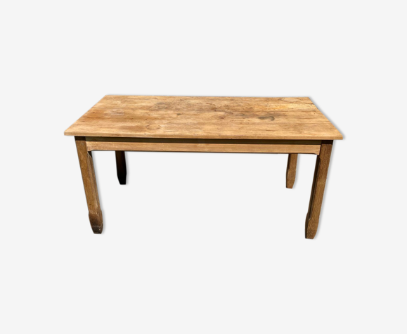 Table de ferme cuisine à repas à manger en bois massif 1950 150x79x72cm