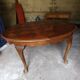 table en acajou parqueté chippendale époque 1950