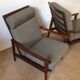 Paire de fauteuils scandinaves en teck années 60