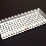 1970s Box of 12 transparent Plexiglas knife holders