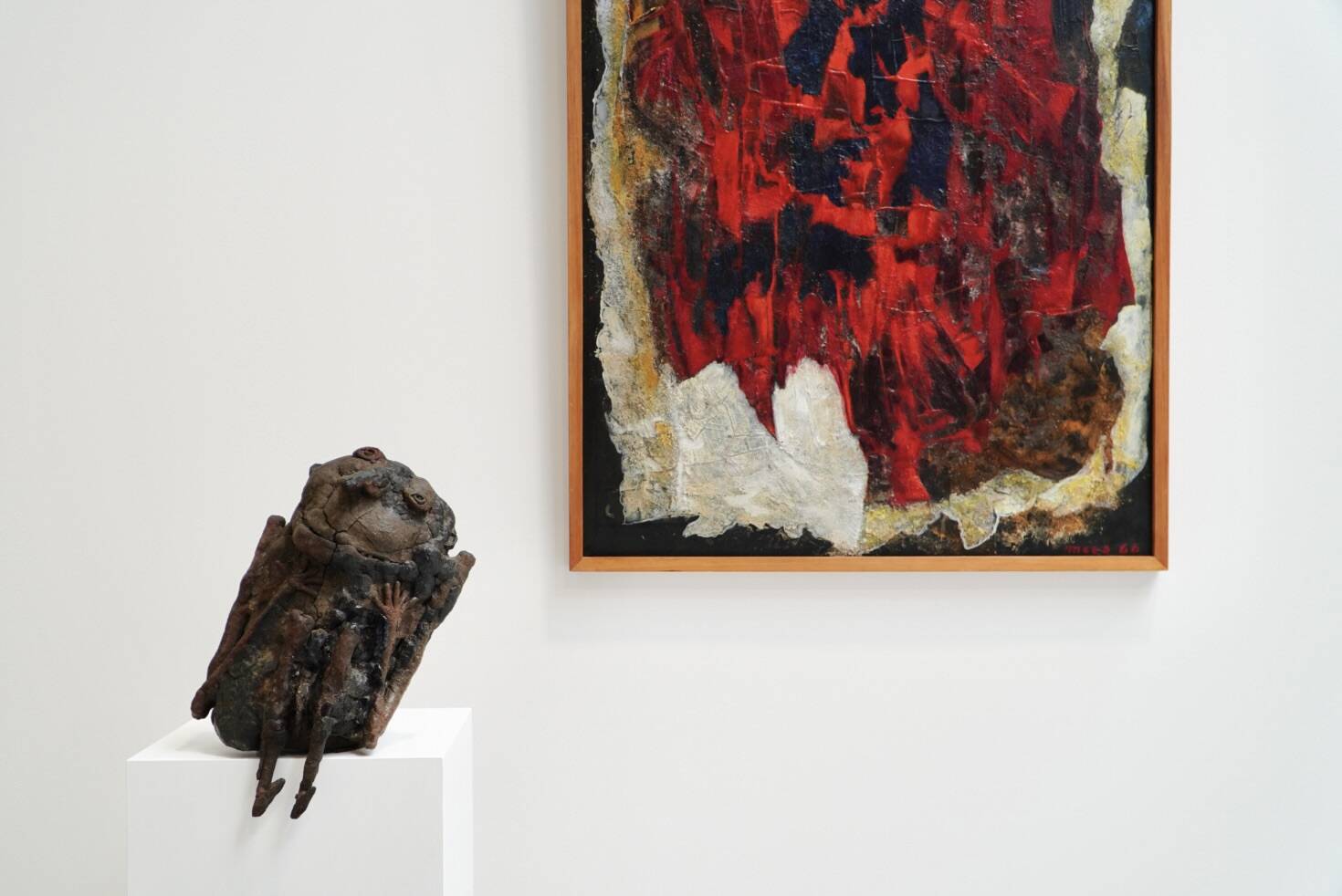 Jozef Mees, Large Abstract Oil on Board 1966