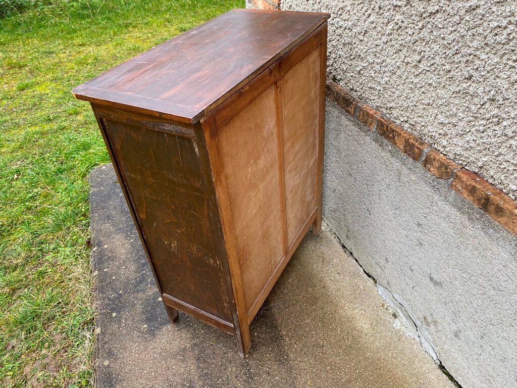 Old Parisian buffet 2 doors 2 drawers 2 shelves