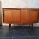 Scandinavian sideboard with sliding doors and drawers - teak