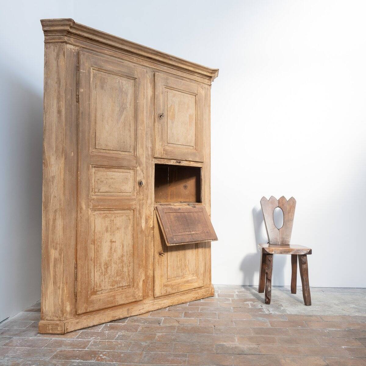 Antique Wooden Corner Cabinet, 1880