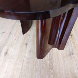 Table basse contemporaine en acajou massif
