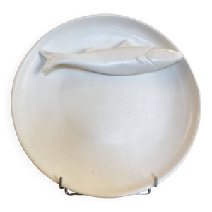 plat céramique poisson