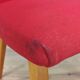 Vintage Steiner 60s chair, red, wood