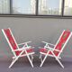 Paire de fauteuils de jardin pliables