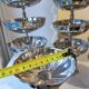 27 coupes en acier chromé inoxydable