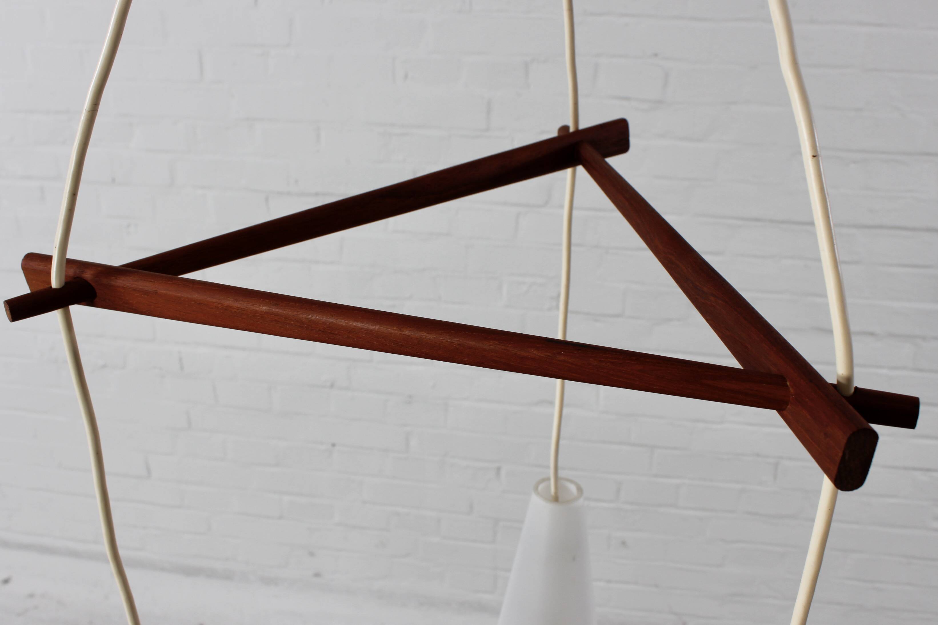 Danish teak ceiling lamp Danish design mid-century 60s