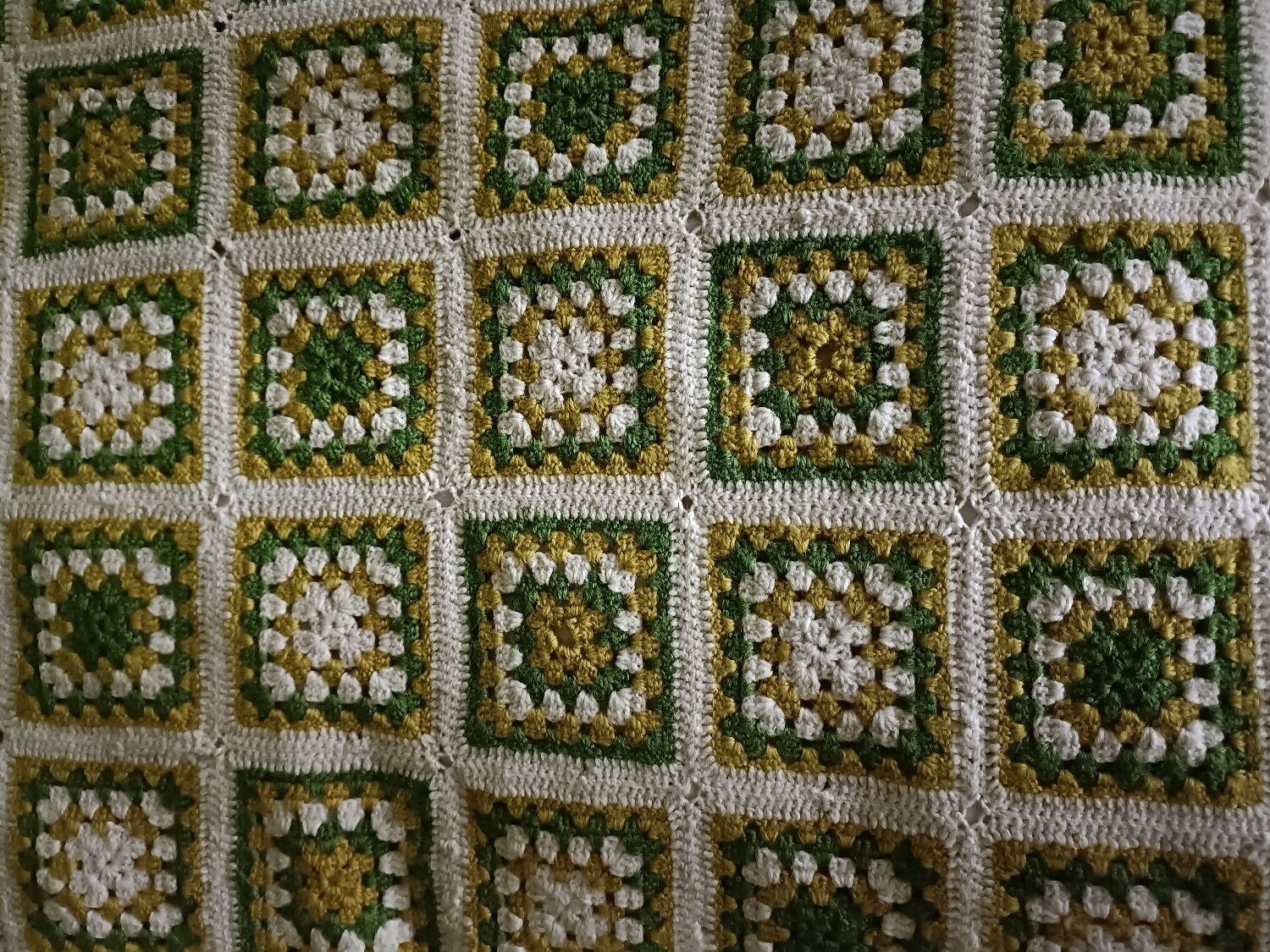 Crochet bedspread