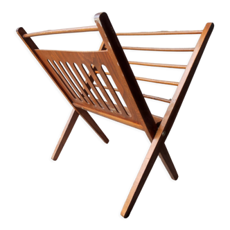 Porte revues bois pliable Braakman et Pastoe vintage scandinave