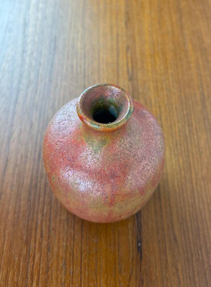 Mid-Century German Brutalist Studio Pottery Vase by Lu and Gerd Grove, 1968