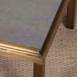 Square coffee table by Guy Lefevre for Maison Jansen, 1970.