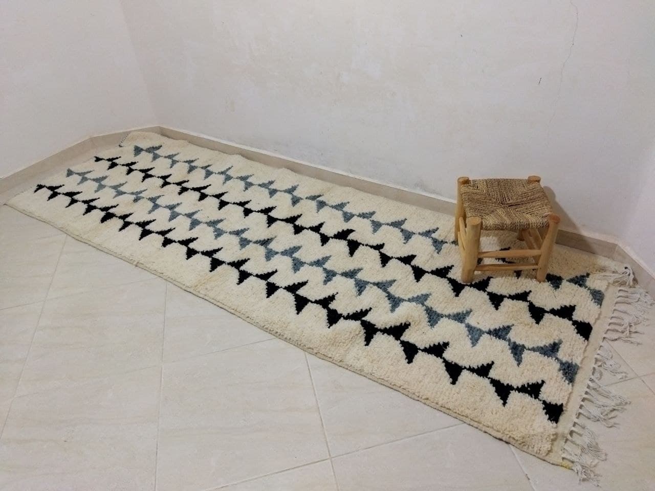 Berber corridor carpet - authentic and 100% wool 295 X 100