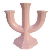 Swedish candle holder in powder pink ceramic
