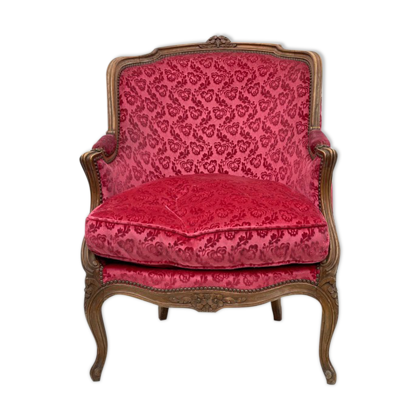 Louis XV style shepherdess armchair