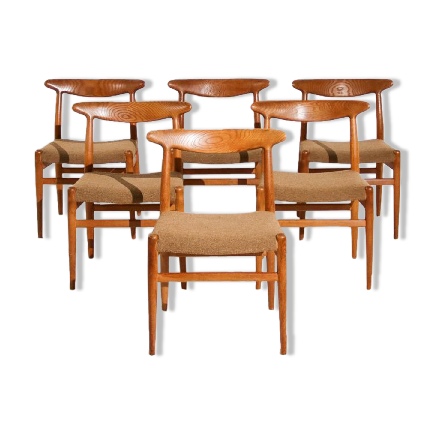 Hans Wegner W2 chairs C.M Madsens 1950s