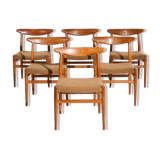 Hans Wegner W2 chairs C.M Madsens 1950s