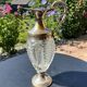 Ewer in molded Murano Venetian glass and metal