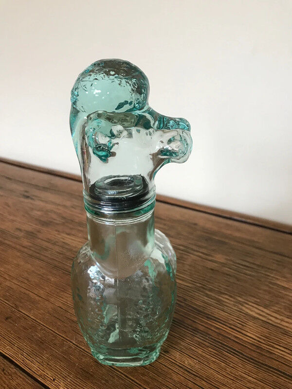 Vintage poodle decanter Vetreria Etrusca