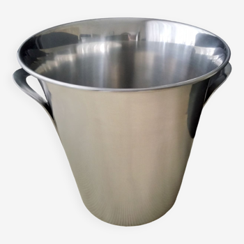 Guy Degrenne satin stainless steel champagne bucket 70s