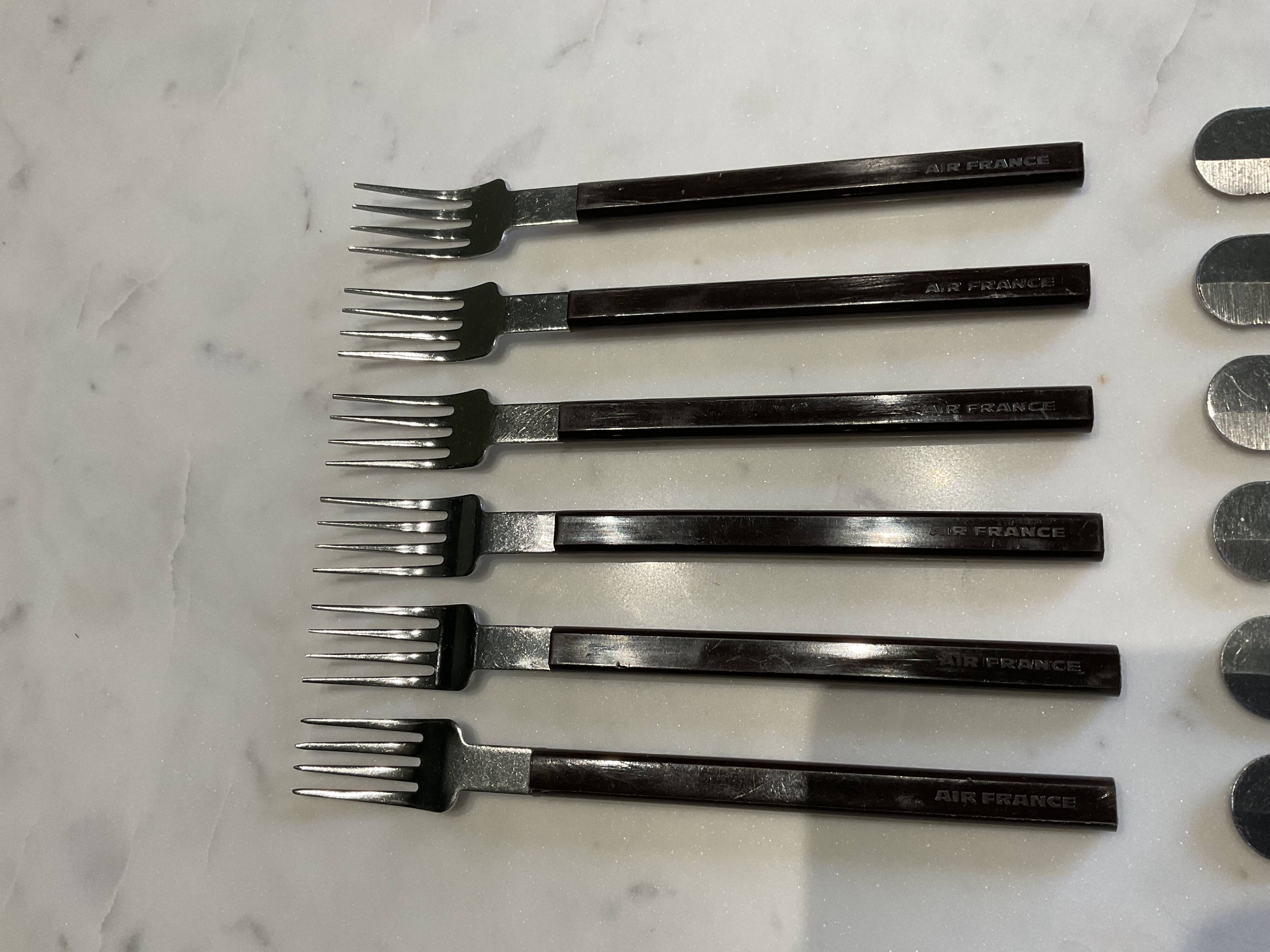 12 air france concorde place settings. by raymond loewy