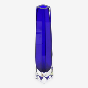 Vintage glass soliflore vase 1970