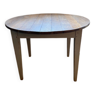 Table ronde en chêne