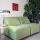 Armchair 1980s water green wool fabric