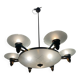 Large Art Deco Bronze Chandelier 1950’s