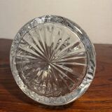 Baccarat-style cut crystal glass carafe