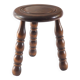 Beaded wooden tripod stool