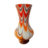 Vintage 70s italian vase in opaline or murano glass