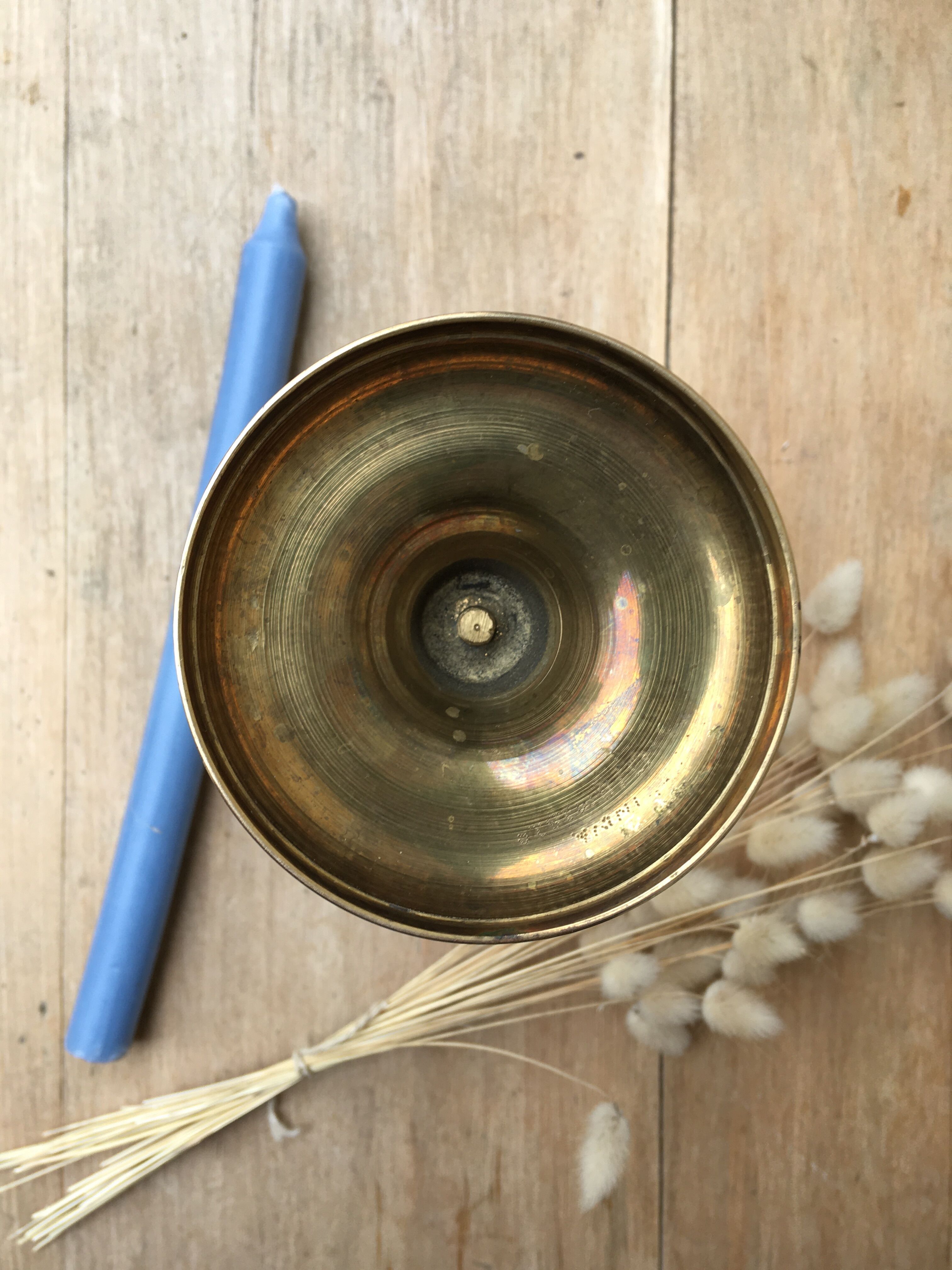 Brass candle holder
